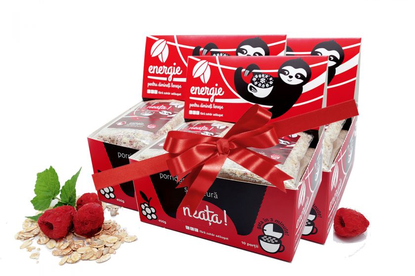 Porridge cu zmeura - Energie pentru dimineti lenese 2+1 Cadou