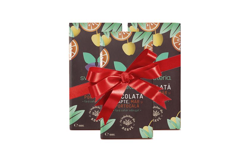 Ciocolata cu lapte, mar si portocala Promo 2+1