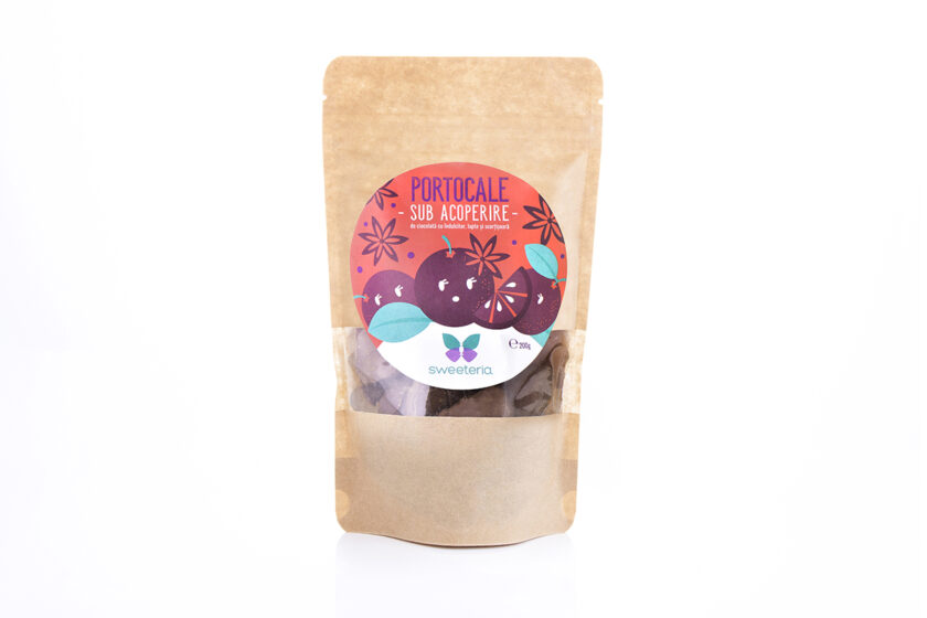 Felii de portocale in ciocolata cu lapte cu indulcitor natural