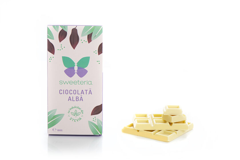 Ciocolata alba cu indulcitor natural