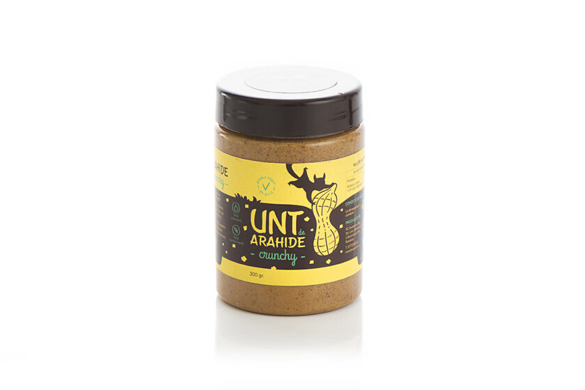 Unt de arahide cruncky indulcit natural Sweeteria