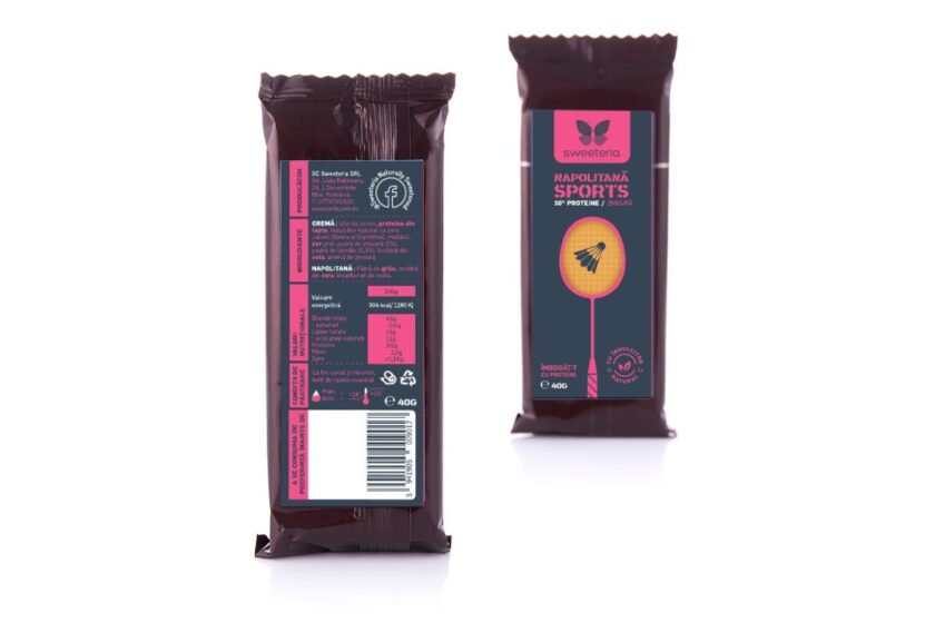 Napolitane SPORTS cu crema de zmeura (10 buc)